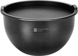 Миска с крышкой PLATINUM CHOICE Dark, нержавеющая сталь, пластик, 3.1л, Арт. WN-1, изображение