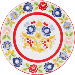 Тарелка десертная HOMECLUB Агафья, 19см, фарфор, Арт. YL259247, картинка