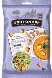 Сухарики пшеничные КРУТОНОФ Чеснок, 100г, вид
