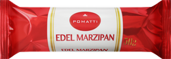 Батончик марципановый POMATTI в темном шоколаде, содержание миндаля 44%, 50г, детальное фото