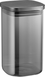 Банка для хранения PLATINUM CHOICE Dark, стекло, 1л, Арт. GJ10-17, фотография