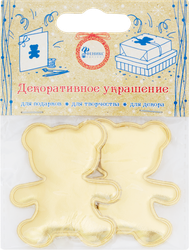 Украшение декоративное ФЕНИКС-ПРЕЗЕНТ Мишки 5,7x0,2x4,7см, Арт. 82633, 2шт, детальное фото