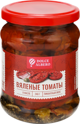 Томаты вяленые DOLCE ALBERO в подсолнечном масле, 240г, вид
