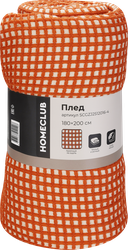 Плед вафельный HOMECLUB 180x200см, оранжевый, Арт. SCGZJ2512016-4, фото