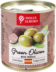 Оливки с трюфелем DOLCE ALBERO фаршированные, 212мл, изображение