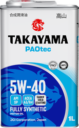 Масло моторное TAKAYAMA Paotec 5W-40 A3/B4 SP, Арт. 6056071, 1л, детальное фото