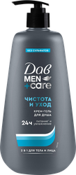 Крем-гель для душа мужской ДАВ Men+care Чистота и уход, 610мл, фотография