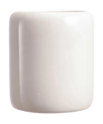 Стакан FORA для зубных щеток настольный Creamy, керамика 9,5x9,6x11, изображение
