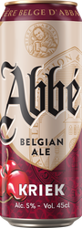 Напиток пивной ABBE Kriek пастеризованный 5%, 0.45л, крупный план