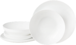 Набор тарелок LUMINARC Diwali Blanc, на 4 персоны (суп, обед, десерт), белый, Арт. 20000003479, 12шт, фото