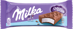 Пирожное бисквитное MILKA Шоколадный перекус, с кремом из цельного молока в молочном шоколаде, без змж, 27г, картинка