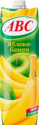 Нектар АВС Яблочно-банановый с мякотью стерилизованный, 1л, вид