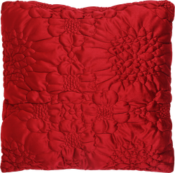 Подушка декоративная объемная HOMECLUB Velvet 45х45см, цвет бордо, Арт. CS1224-2, крупный план
