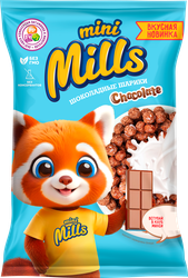 Шарики кукурузные MINI MILLS Шоколадные, 200г, картинка