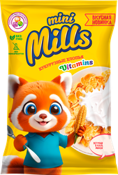 Хлопья кукурузные MINI MILLS, 160г, крупный план