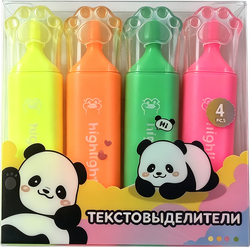 Набор текстовыделителей КРОК&ДИЛЛИ 4 цвета, Арт. L522645, фотография