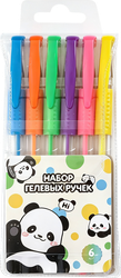 Набор гелевых ручек КРОК&ДИЛЛИ разноцветные, Арт. L522656, 6шт, вид