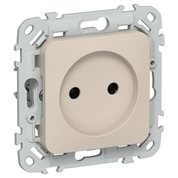 Розетка IEK Flite без з/к/ш б/к 10А РС01-1-ФлЛ льн., фото