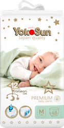 Подгузники-трусики YOKOSUN M 6–10кг, 48шт, изображение