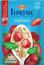 Каша овсяная ГЕРКУЛЕС с клубникой, 40г, изображение