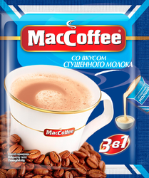 Напиток кофейный растворимый MACCOFFEE Сгущенное молоко 3в1, 20г, фото