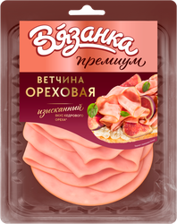 Ветчина ВЯЗАНКА Ореховая, нарезка, 120г, фотография