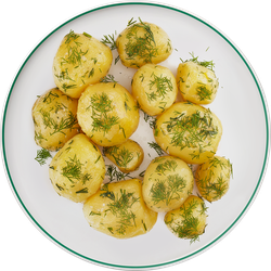 Картофель отварной ЛЕНТА FRESH с укропом, весовой, изображение