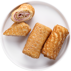 Блинчики ЛЕНТА FRESH с ветчиной и сыром, весовые, вид