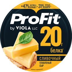 Сыр плавленый VIOLA ProFit Сливочный высокобелковый, без змж, 130г, детальное фото