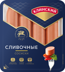 Изображение товара Сосиски КЛИНСКИЙ Сливочные, 410г