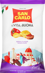 Чипсы картофельные SAN CARLO со вкусом паприки, 150г, фотография
