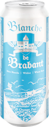 Напиток пивной светлый BLANCHE DE BRABANT нефильтрованный пастеризованный неосветленный 4,9%, 0.5л, фотография