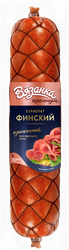 Колбаса варено-копченая ВЯЗАНКА Сервелат Финский, весовая, фотография
