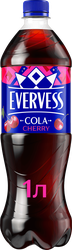 Напиток EVERVESS Cola Cherry кола со вкусом вишни газированный, 1л, фотография