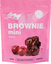 Конфеты протеиновые PROTEINREX Брауни Вишня, глазированные, 120г, детальное фото