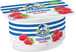 Творожок ПРОСТОКВАШИНО Малина 3,6%, без змж, 110г, изображение