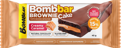 Пирожное протеиновое BOMBBAR со вкусом сливочная карамель, 45г, картинка