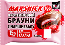 Печенье протеиновое SOJ Marshick с малиной, без сахара, 53г, картинка