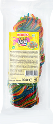 Мармелад жевательный BEBETO Happy laces rainbow spaghetti, 908г, вид