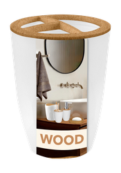 Стакан KEEPLEX д/зубных щеток wood, фотография