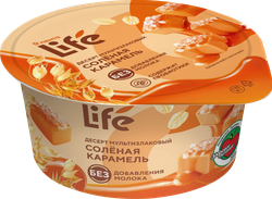 Десерт мультизлаковый ЛЕНТА LIFE Соленая карамель, без змж, 130г, фотография