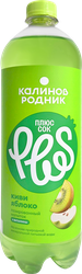 Напиток КАЛИНОВ РОДНИК Плюс Сок со вкусом Киви и Яблоко сильногазированный, 1л, детальное фото