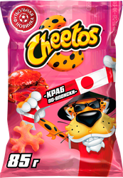 Снеки кукурузные CHEETOS со вкусом краб по-японски, 85г, детальное фото