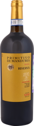 Вино PRINCIPI SANI Primitivo di manduria riserva выдержанное сортовое красное полусухое, 0.75л, детальное фото