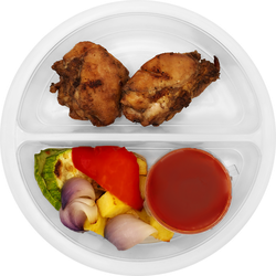 Курица гриль РЕСТО ШИК с овощами, 230г, крупный план
