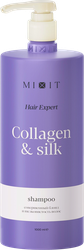 Шампунь для волос MIXIT Hair expert для нейтрализации желтизны с&nbsp;коллагеном&nbsp;и&nbsp;протеинами&nbsp;шелка, 1000мл, фотография