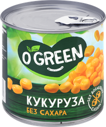 Кукуруза O`GREEN без сахара, 425мл, крупный план