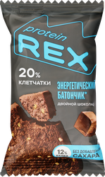 Батончик овсяный PROTEINREX со вкусом двойной шоколад, 50г, детальное фото
