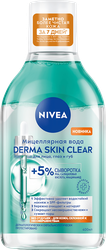 Вода мицеллярная для лица, глаз и губ NIVEA Derma Skin Clear двухфазная, 400мл, детальное фото