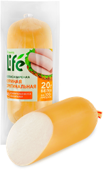 Колбаса вареная ЛЕНТА LIFE Оригинальная куриная, 300г, фотография